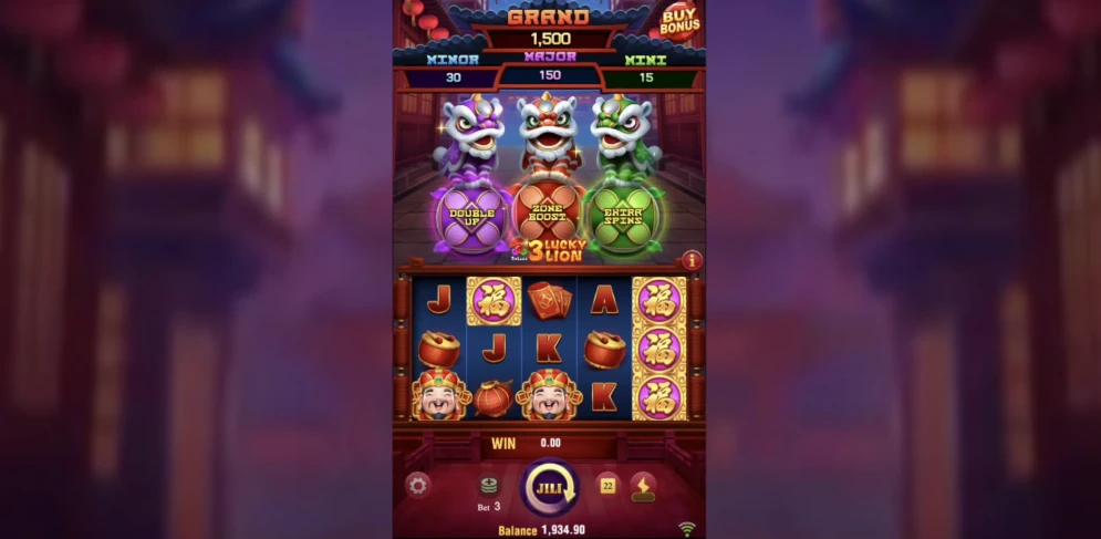 3 Lucky Lions Slot
